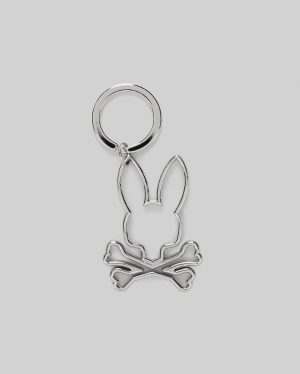 Outline bunny keychain