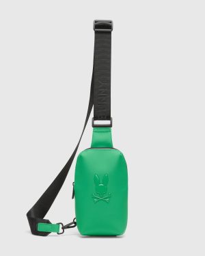 Mens rubberized crossbody