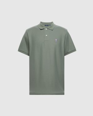 Mens classic pique polo shirt