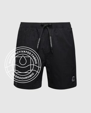 Mens big and tall samos hydrochromic swim trunk 6"