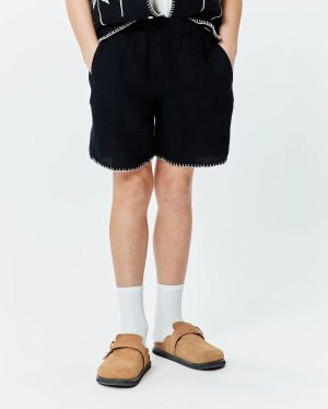 Kids brad linen short 4"- 8 1/4"