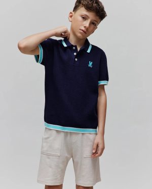 Kids dax knit polo