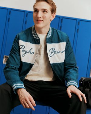 Mens thomas satin bomber