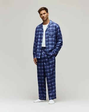 Mens ivo flannel pajama set