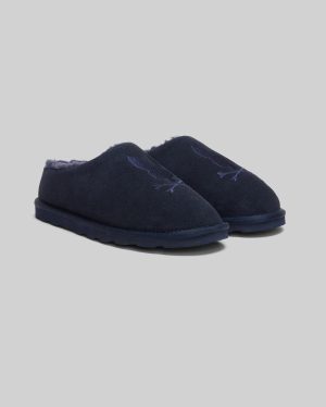 Mens suede sherpa bunny slipper