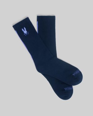 Mens contrast line sport sock