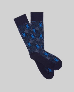 Mens floral bunny dress sock