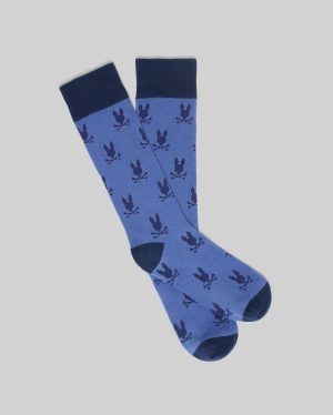 Mens all over bunny dress sock