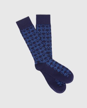 Mens outline bunny dress sock