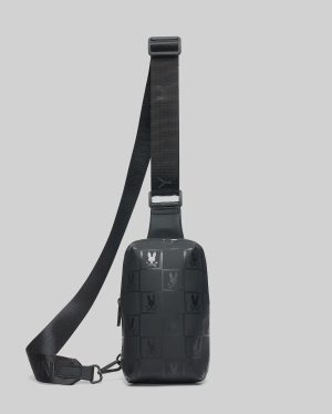 Mens rubberized crossbody