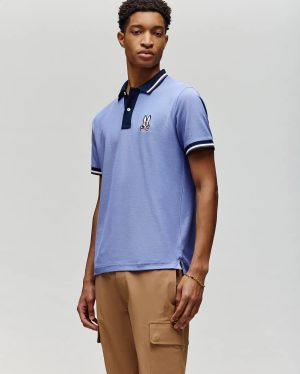 Mens wade pique polo shirt