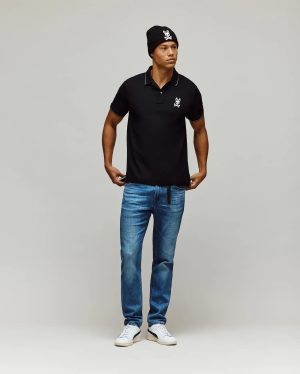 Mens tate bunny pique polo