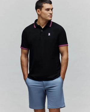 Mens clark pique polo