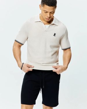 Mens selby knit polo