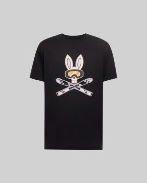 Mens indigo bunny graphic tee