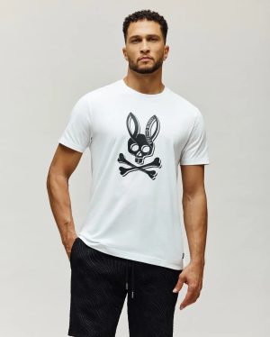Mens serge embroidered bunny graphic tee