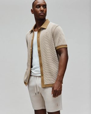 Mens maxton waffle shirt