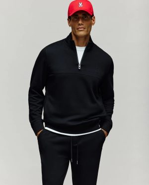 Mens zeke 1/4 mock zip pullover