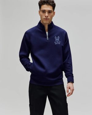 Mens tate 1/4 zip chenille pullover
